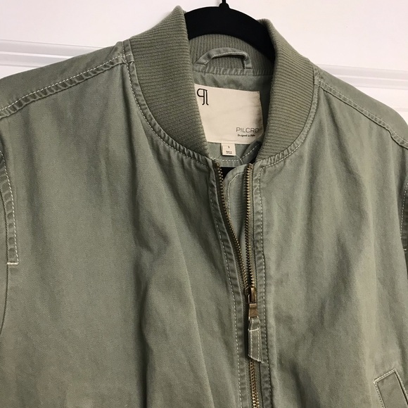 Anthropologie Pilcro Canvas Cropped Bomber Jacket - Picture 8 of 16